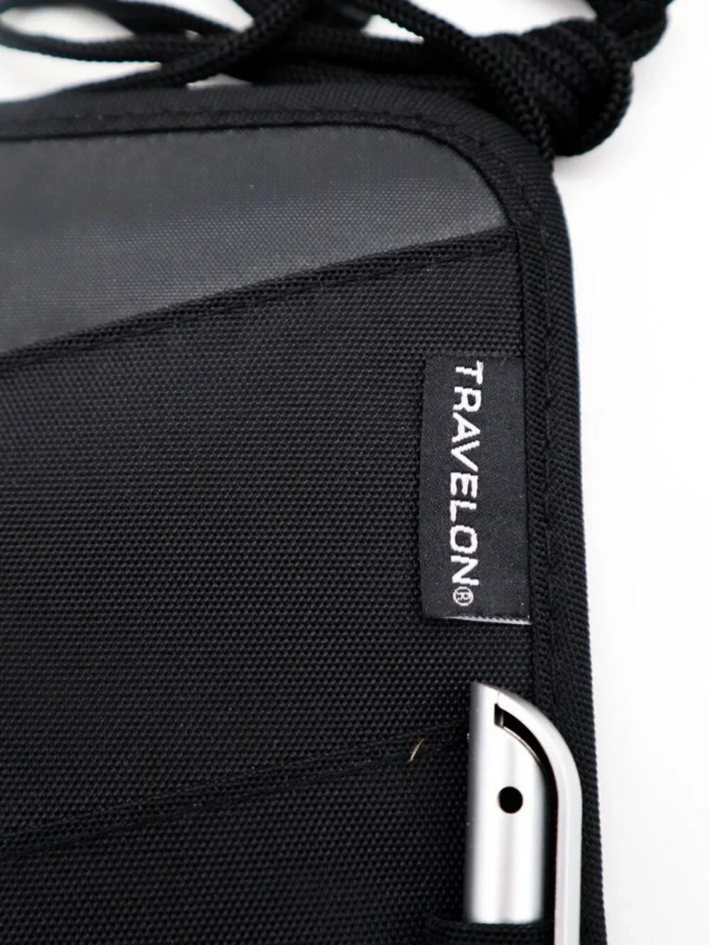 Travelon Passport & Boarding Pass Holder w/ Pen & Adjustable Neck Strap